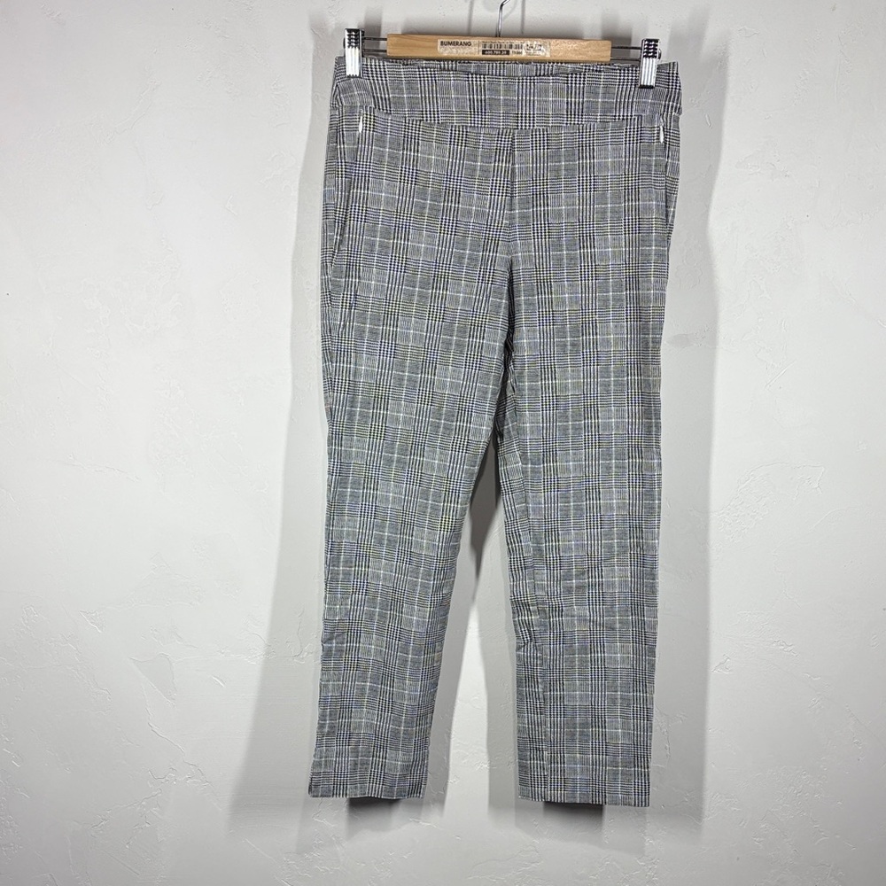 Margaret M black checkered pants size medium